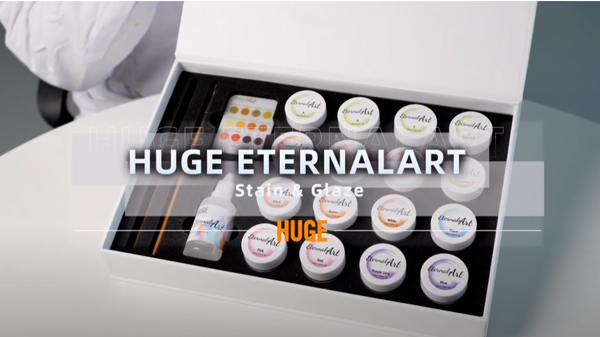 مجموعة صبغات وزجاج خالدة ضخمة للزركونيا