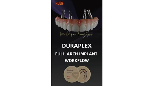 سير العمل للزرعات الكاملة للقوس باستخدام DuraPlex PMMA و Gumimic
